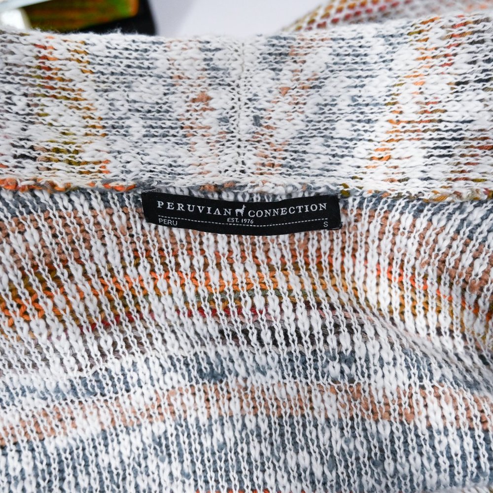 Peruvian Connection Small Oversized Cotton Multic… - image 5